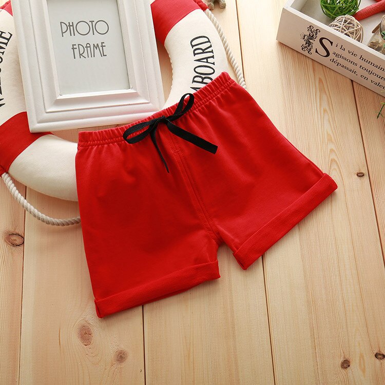 Sommer børn shorts bomuldsshorts til drenge piger mærke shorts småbørn trusser børn strand korte sportsbukser babytøj: C / 1t