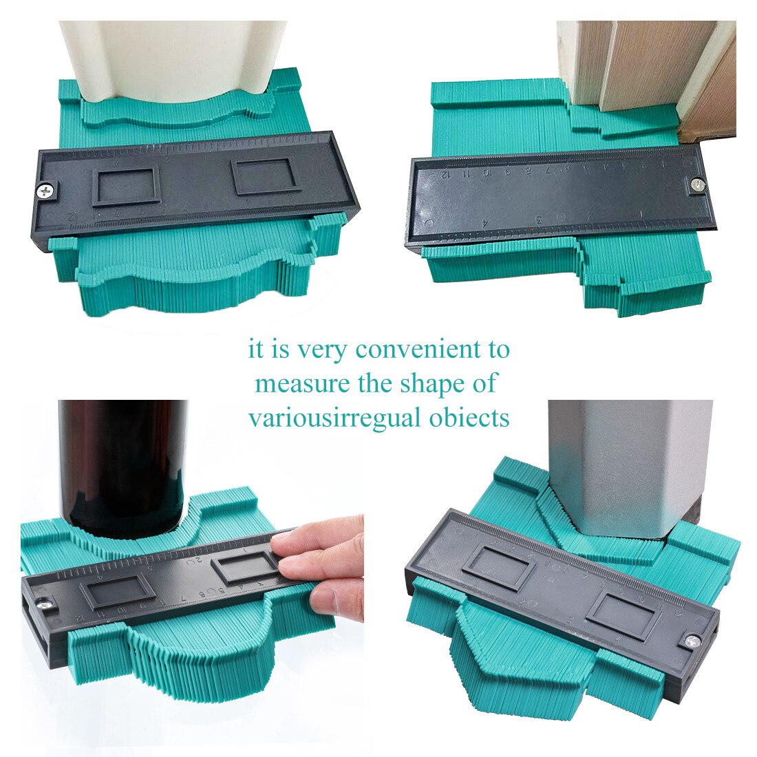 Shape Contour Gauge Duplicator Profile Measuring Tool Contour Duplication Gauge Contour Template Plastic Contour Copy Duplicator