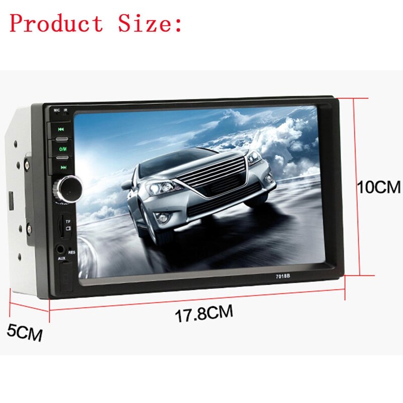 7018B reproductor de función múltiple Universal para coche grabadora de Radio para coche contacto Sn coche o espejo retrovisor Bluetooth Multimedia Playe