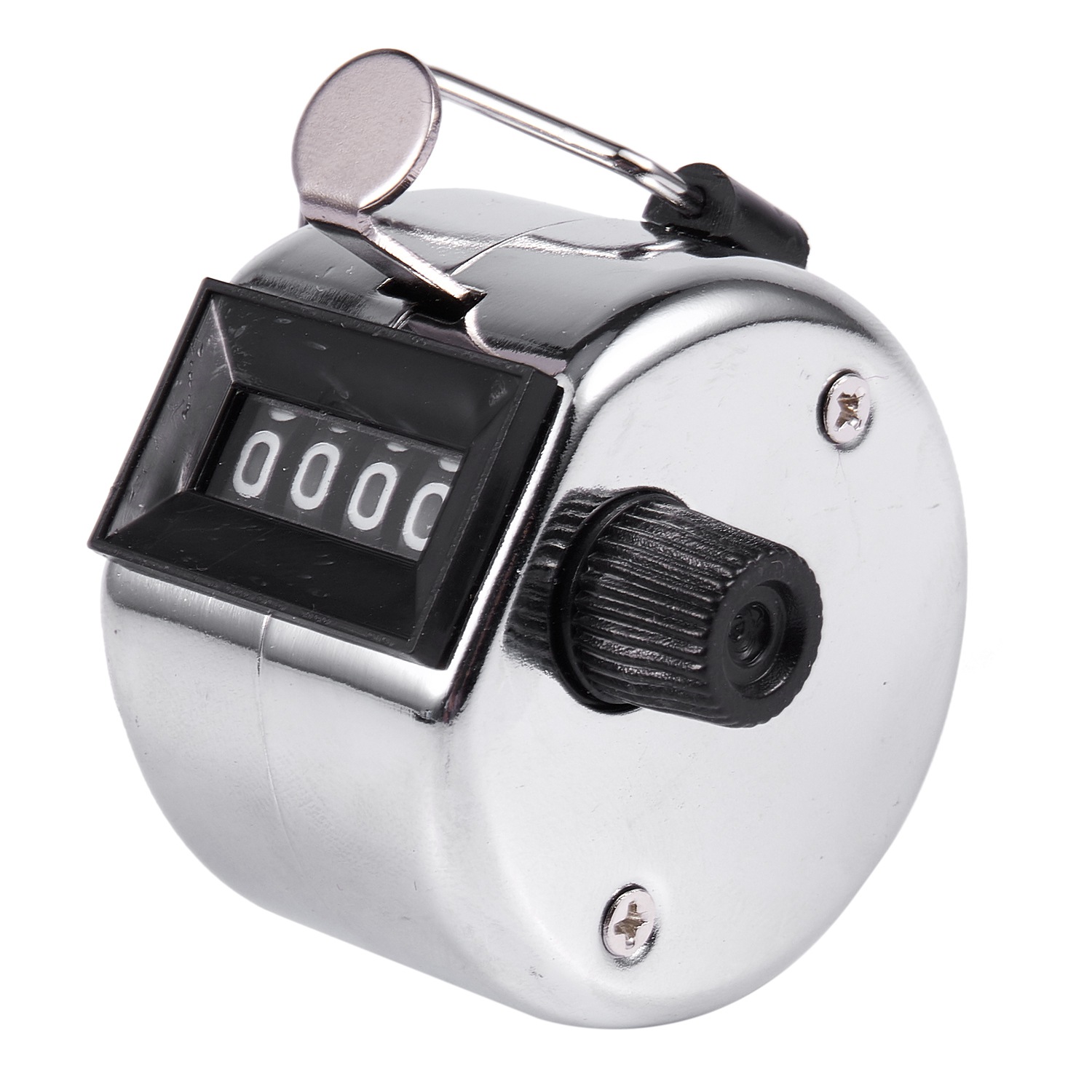 -4 Digit Number Clicker Golf Hand Tally Click Counter Silver