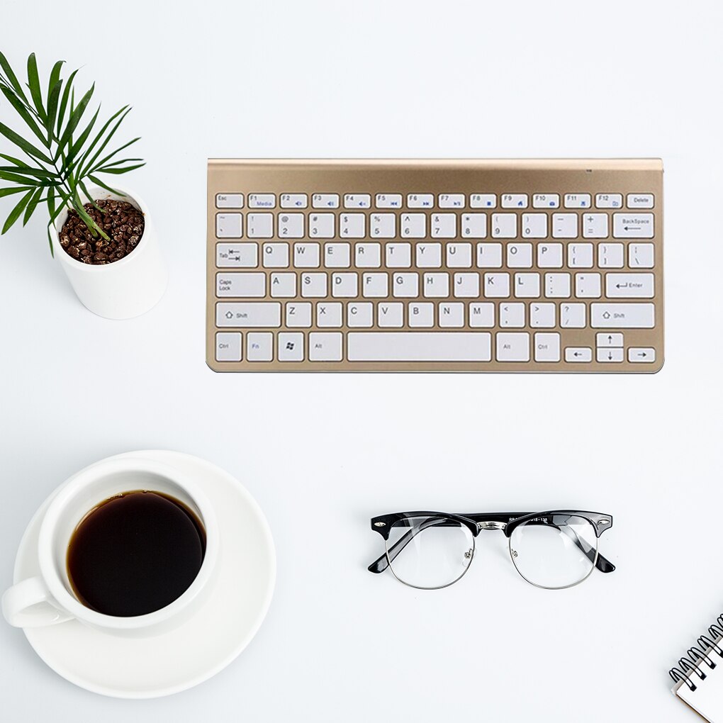 2.4G Wireless Silent Keyboard and Mouse Mini Multimedia Full-size Keyboard Mouse Combo Set For Notebook Laptop Desktop PC