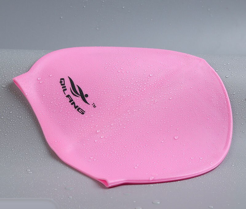 Najnowsze elastyczne silikonowe czepki do pływania dla dorosłych czepki pływackie wodoodporne czepki dla kobiet baseny pływackie dla dorosłych silikonowa zatyczka: pink