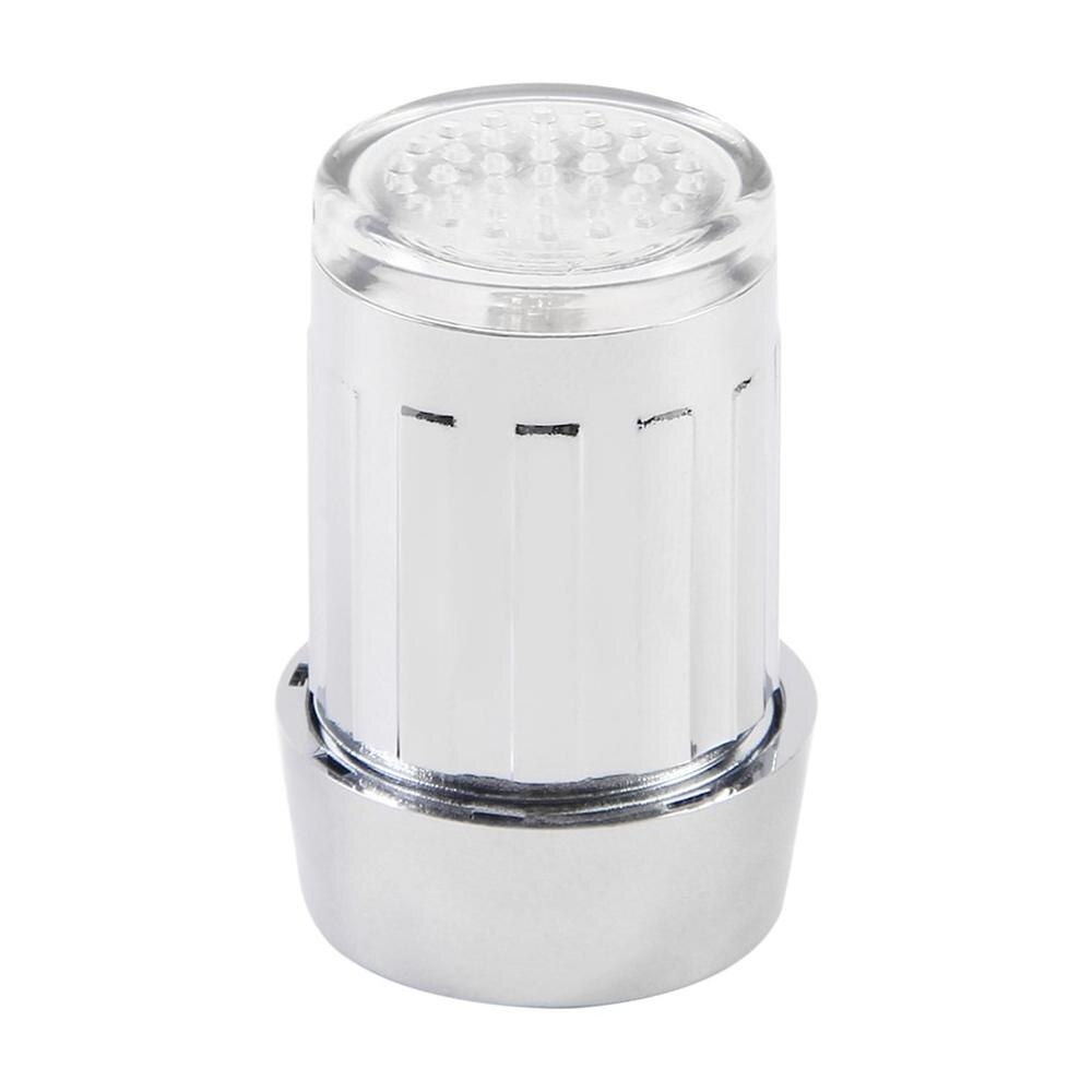 7 Kleuren Unieke Led Light Water Glow Kraan Tap Rvs Water Tap + Kraan Omschakelklep Adapter Connector