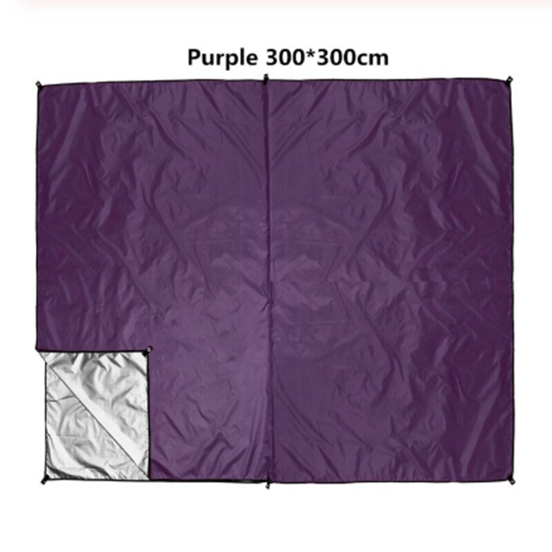 Lona impermeável da barraca da mosca da chuva da rede, proteção uv e plutônio 3000mm impermeável, leve para acampar, e aventura exterior: purple