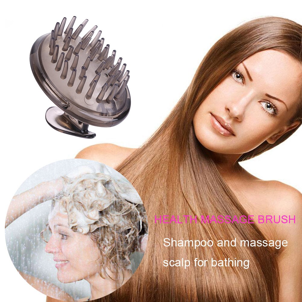 Shampoo Massage Borstel Handheld Siliconen Wassen Kam Douche Hoofdhuid Hoofd Meridiaan Massage Kam Grove