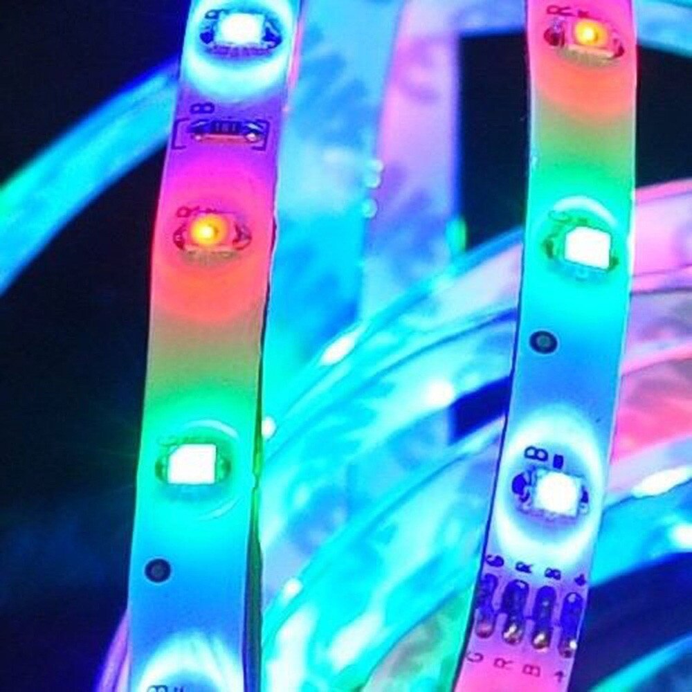 Usb Table Light Rgb Diy Neon 10m 3528 Smd Rgb 600 Led Strip Light +44 Key Ir Remote Control Adapter #ab