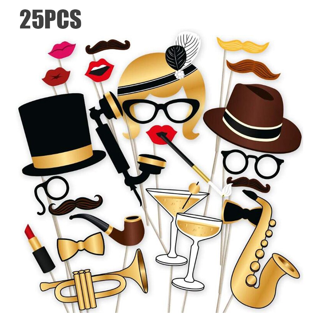 photography props backdrop 25PCS/Set Photo Props Roaring Themed DIY Photo Booth for Home Wedding Birthday Party