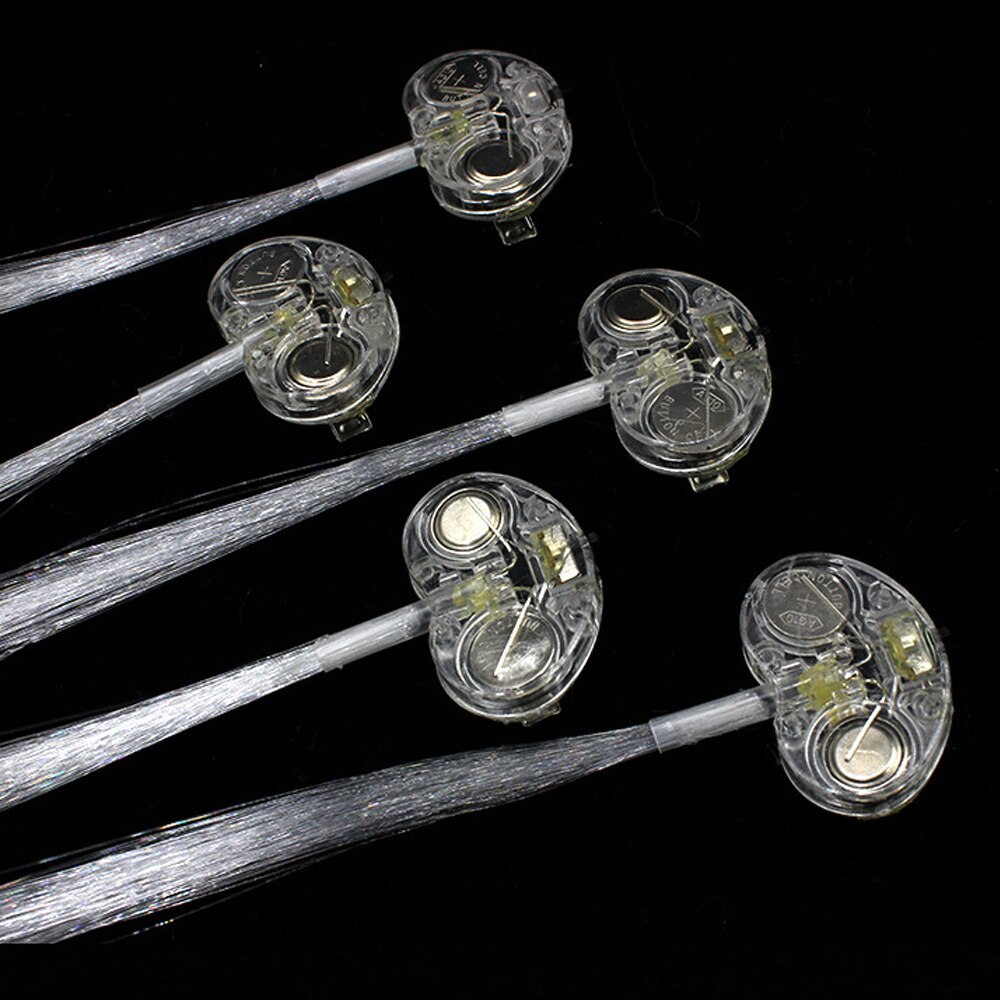 50pcs Party Fun Led Haar Clips Haarspeld Lichtgevende Gloeiende Haar Vlecht Light Up Speelgoed voor Kinderen Festival Partij levert
