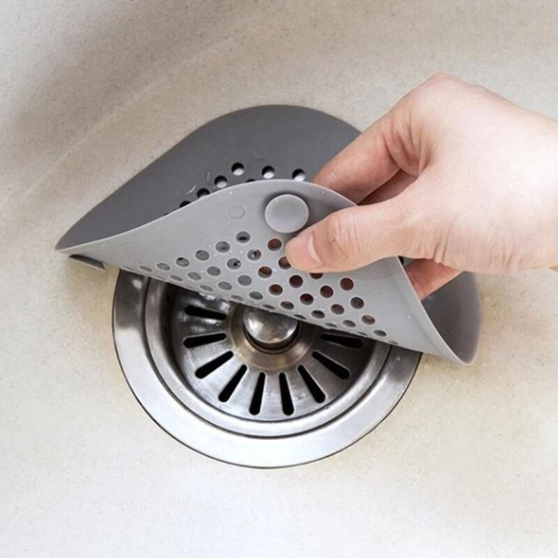 Køkkenvask anti-tilstopning silikone gulvafløbsdæksel badeværelse dræning afløb hårfilter afløbsrude