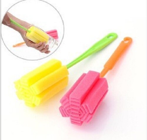 1PCS Bottle Sponge Brushes Cup Glass Milk Bottles Brush Washing Cleaning Cleaner Kitchen Tools baby milk brush
