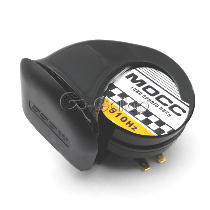 DC 12V 510Hz Black Motorcycle HORN For Harley Dyna Sportster Softail Touring XL 1200 883/Kawasaki VN 900 1500 1600 1700 Classic