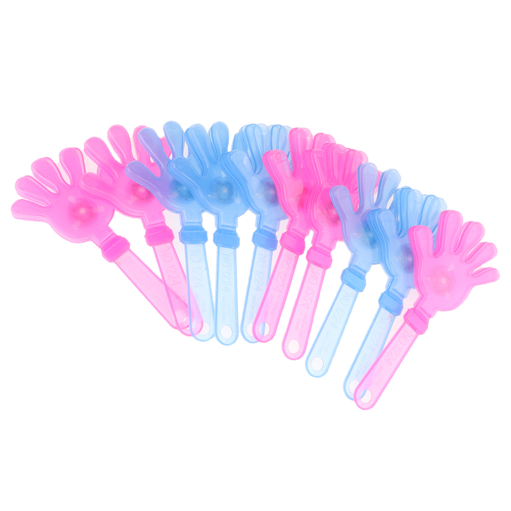 10 Pieces LED Flashing Light Hand Clapper Clap Slap Clack Clacker Party Toy