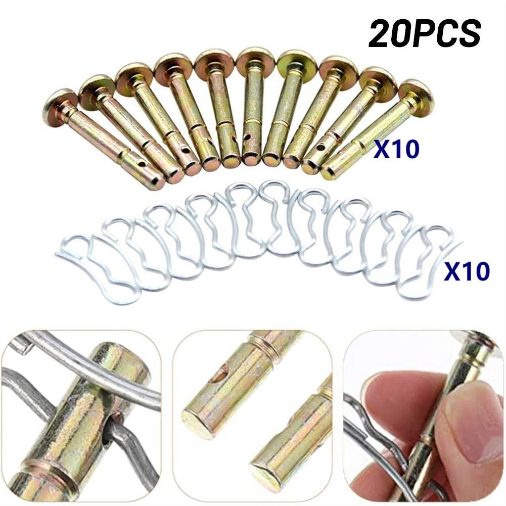 20 Pack Shear Pins & Cotter Pins For Cub Cadet MTD Snow Throwers – 738-04124, 714-04040