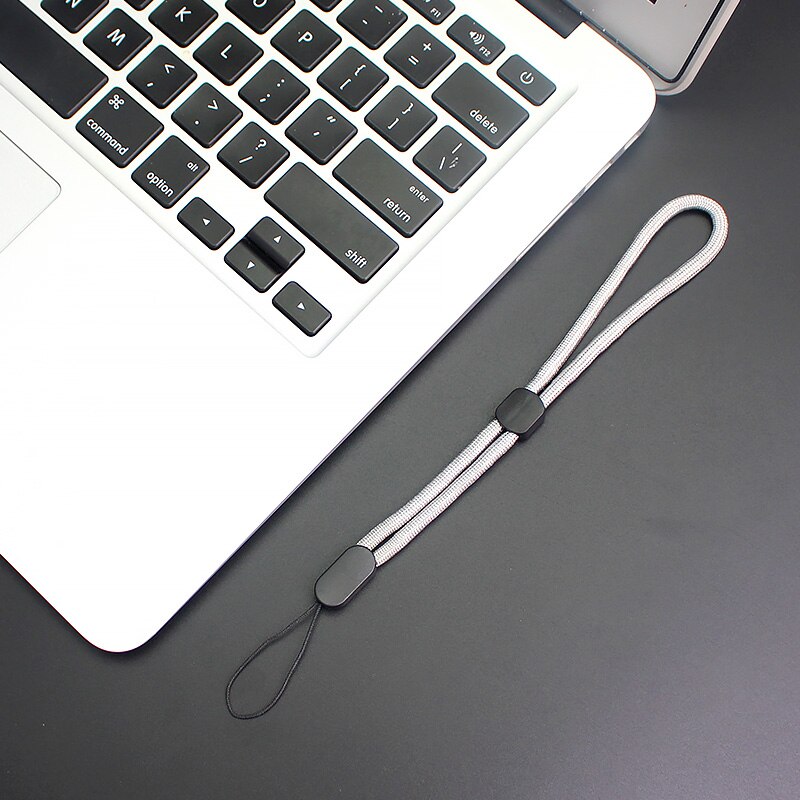 Lanière de poignet pour téléphone iPhone 7 8X6, porte-clé, clé usb, DSLR, caméra GoPro, r57: Gray