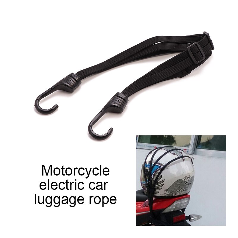 60CM Motorhelm Bandjes Motorfiets Accessoires Haken Bagage Intrekbare Elastische Touw Vaste Strap Helm Bagage Netto