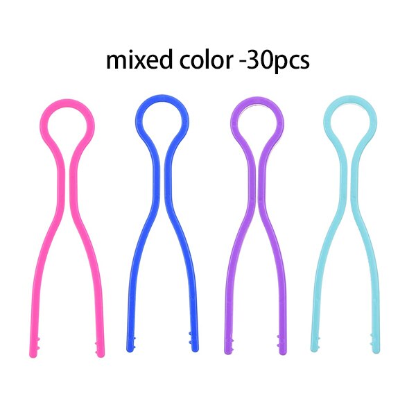 30Pcs 4 Kleuren Plastic Spoel Draad Houders Draad Spoel Clips Klemmen Voor Diy Klossen Borduurgaren Spoelen Organiseren: 5