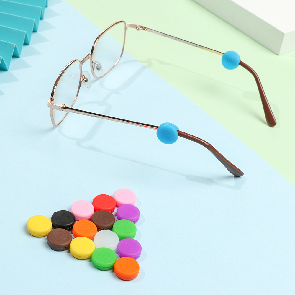 Soporte antideslizante de silicona para gafas, gancho para la oreja, deportes, topes de punta de Temple, agarre de Punta Ho, 1 par