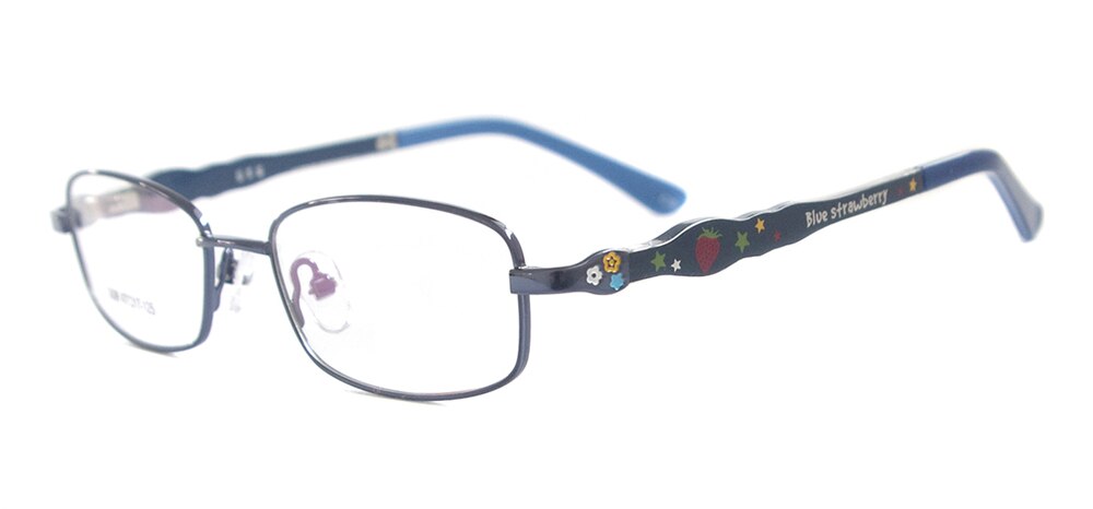 Farverige drenge- og pigebriller til børn til brillestel: Blå