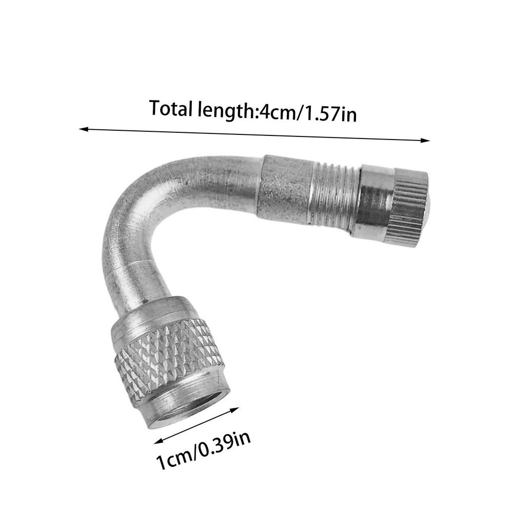 Acheter Tige de valve Schrader pour pneu pneumatique en laiton à 90 degrés avec adaptateur d'extension