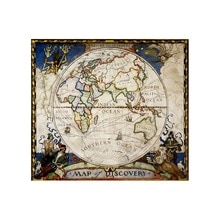 90X90 Cm Antieke Decoratieve Kaart Middeleeuwse Stijl Non-woven Opvouwbare Wereldkaart 1:1 Hd Wereldkaart Voor trip En Reizen