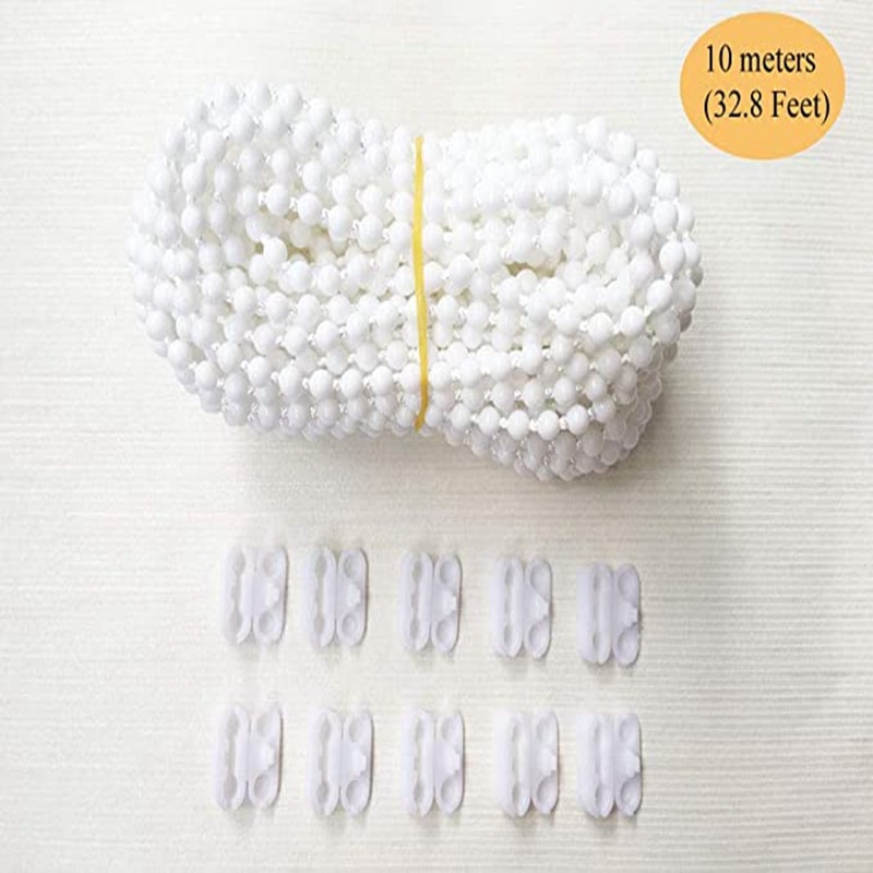 10 meter persienner plast perlekæde  #10 fix eller udskift til rulle romersk venetiansk honningkage lodret zebra persienne med 10 pc