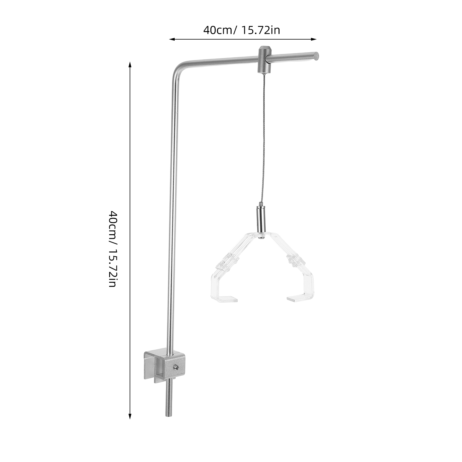 Support de lampe pour Aquarium, 2 pièces, support de lumière de pêche, Kit d'aquarium, support en alliage d'aluminium