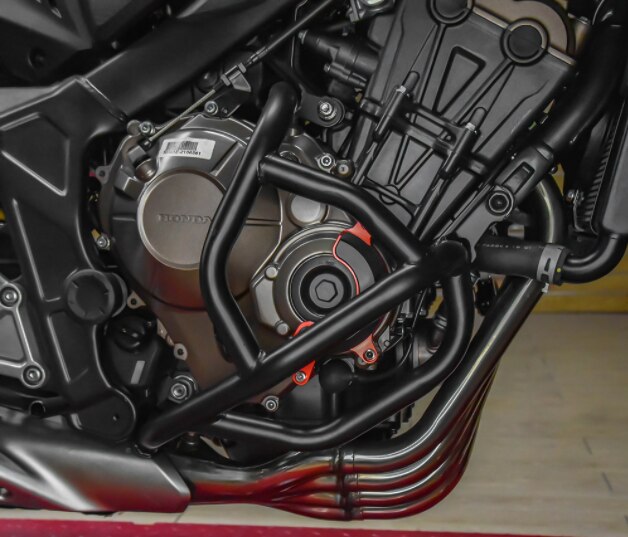 Para honda cb650r 2019-2020 preto motor barra de acidente da estrada pára-choques protetor esquerda direita para 2019-2020 honda cb 650r cb 650 r