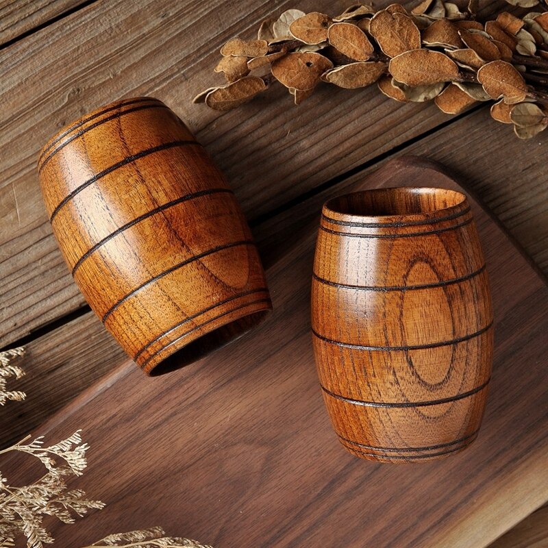 Houten Beker Handgemaakte Natuurlijke Houten Koffie Thee Biermok voor