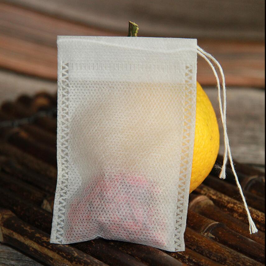 Bolsitas vacías para té perfumado con filtro Heal, bolsas de té desechables para hierbas, Té suelto, 8X10, 6X8CM, 500 Uds.