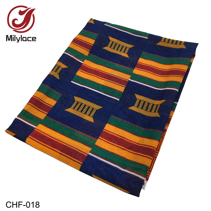 Afrykańska tkanina szyfonowa, cyfrowy wzór, drukowany szyfon, tkanina szyfonowa, 5 jardy na partię, -007-019 chf: -018 funty