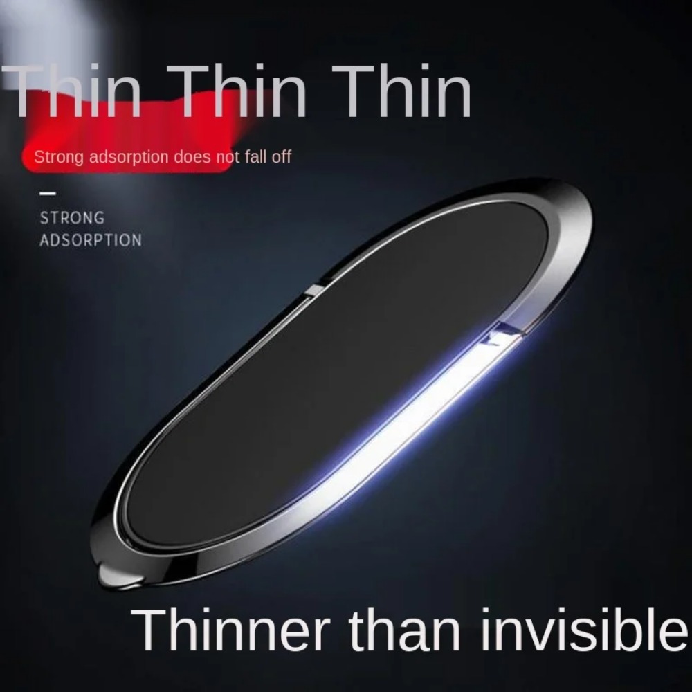 Suporte para celular realmente ultrafino, 0.2mm, anel magnético giratório 360, montado em carro, criativo, anel de metal, fivela, suporte