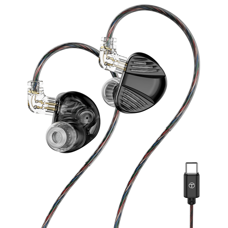 TRN V10 Profi-Kopfhörer 2BA+2DD Dual dynamisch Treiber und Dual ausgewogen Anker hybrid in-Ohr-Monitor-Kopfhörer: grün