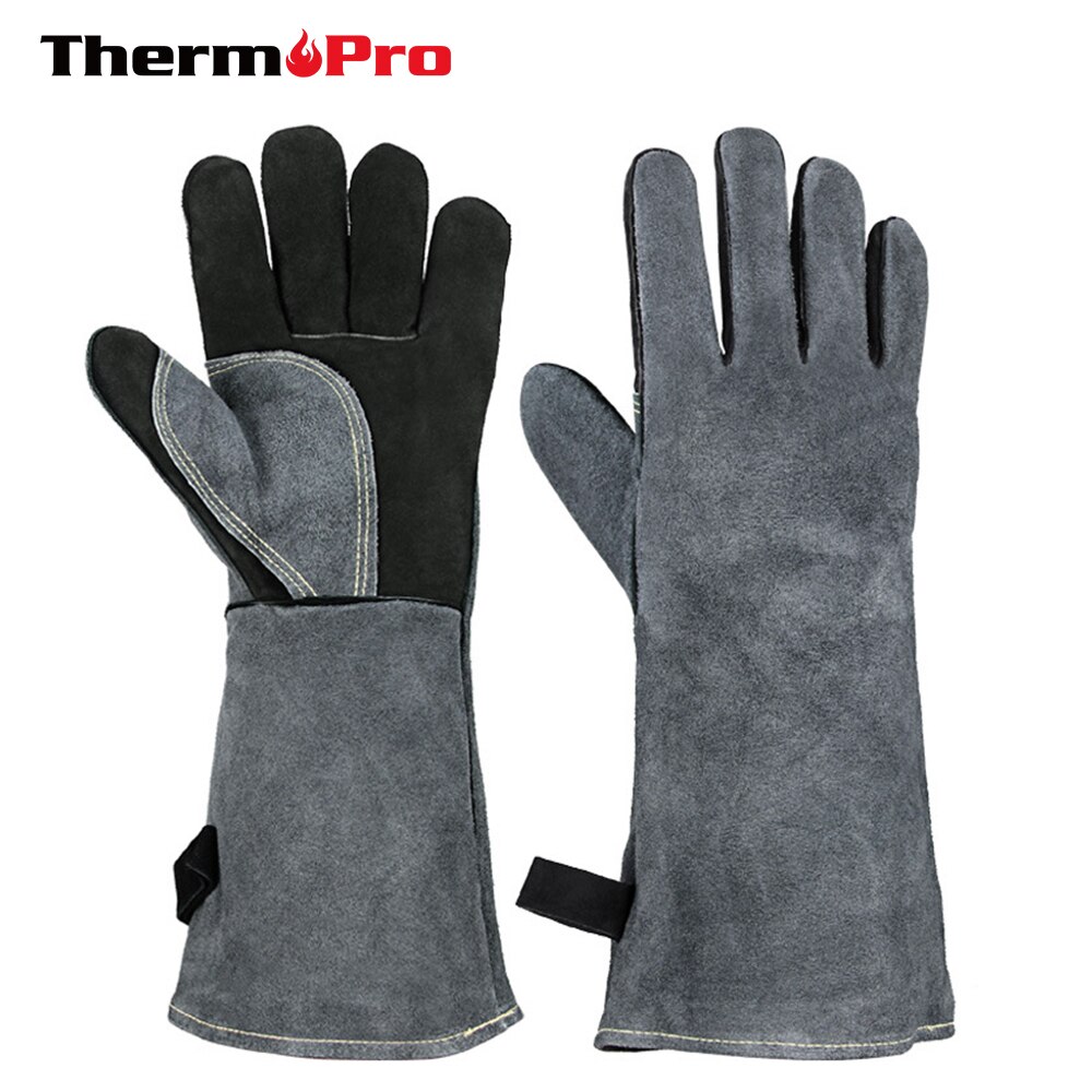 Thermopro GL02 16in 500 ℃ Oven Handschoenen Hittebestendige Voor Grill Keuken Barbecue Handschoenen Ovenwanten Lange Mouw Forg Lassen handschoenen
