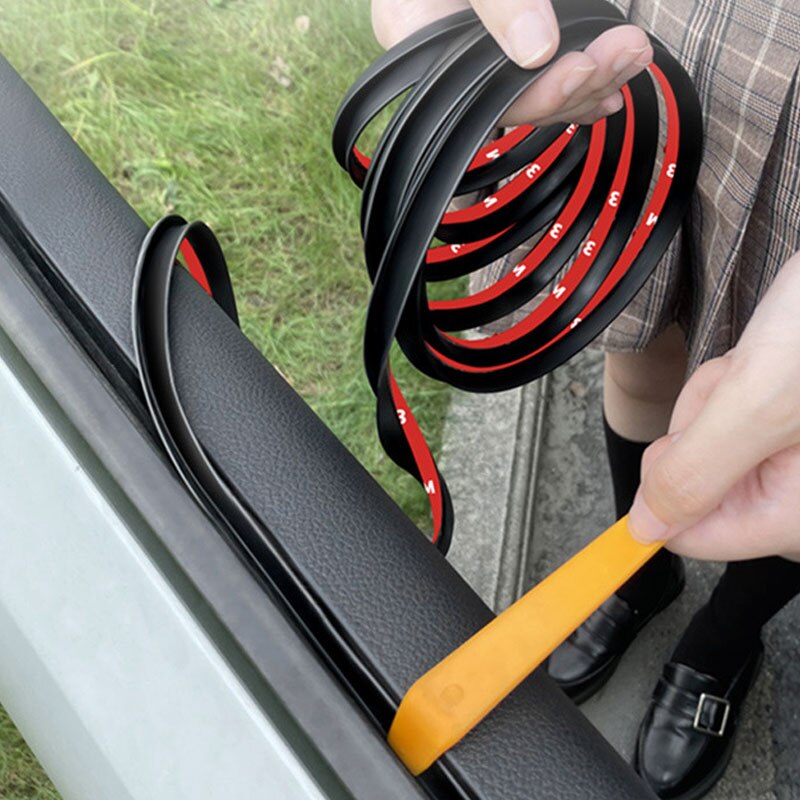 Auto Rubber Side Window Filler Tochtstrip V Vorm Auto Side Window Seal Strip Geluidsisolatie Auto Window Lift Afdichting Strips