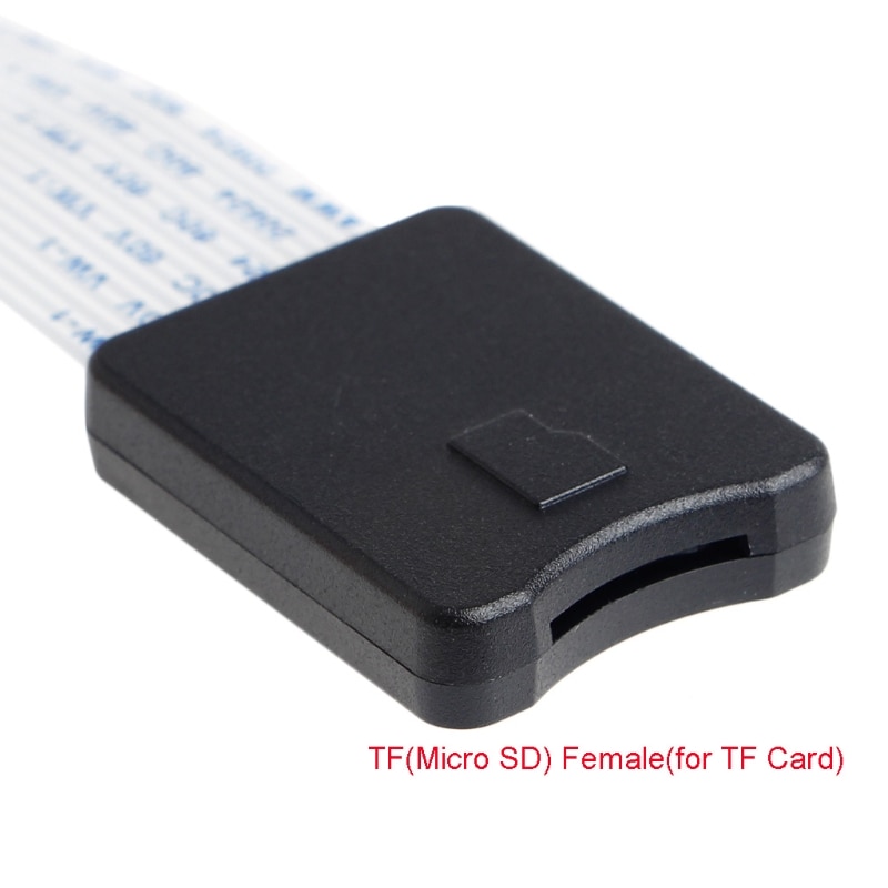48Cm/60Cm Tf Mannelijke Micro Sd-kaart Vrouwelijke Flexibele Card Verlengkabel Extender Adapter Reader Voor auto Gps Mobiele Telefoon