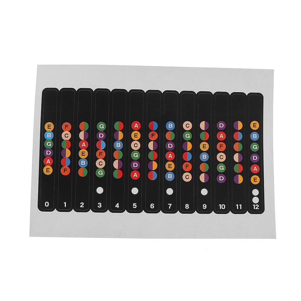 Waterproof Universal Guitar Fretboard Stickers Notes Labels Fingerboard Fret Stickers Markers