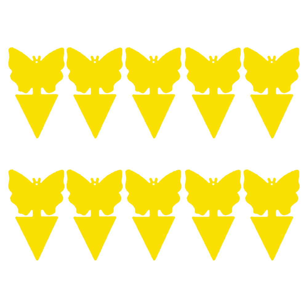 100–10 Stück starke Klebefallen, gelbes Klebrett, Moskito-Insektenvernichter, Insektenfalle, zweiseitiger Kleber für Gewächshaus, Gartenpflanze: Licht Grau