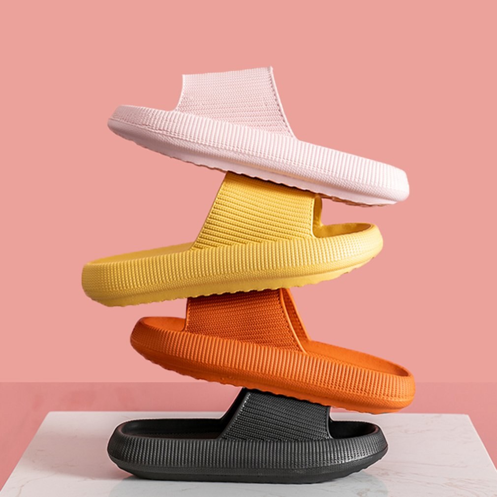 Thick Platform Bathroom Slippers Women Soft Sole EVA Indoor Slides Woman Sandals Summer Non-slip Beach Flip Flops
