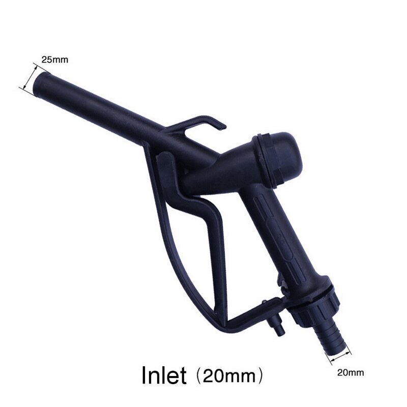 Plastic Manual Heavy Duty Fuel Nozzle Plastic Hose Trigger Nozzle with Hook Straight Spout & Gasoline Nozzle Fuel#1: A