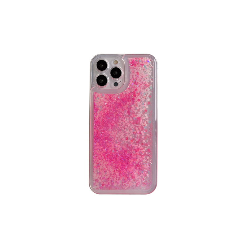 Glow Dark Luminous Liquid Sand Glitter Phone Case for iPhone 14 15 Pro Max 16 13 12 14Pro Luxury Brilliant Quicksand Cover Hood