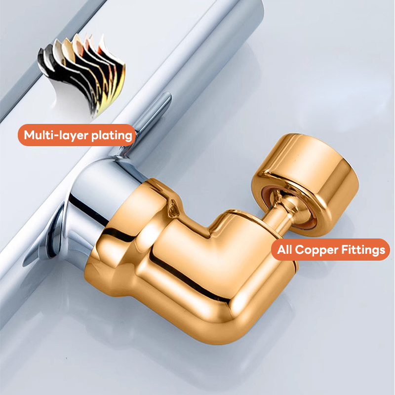 Grifo de cocina de cascada, aireador, mezclador, extensor, adaptador, accesorio, boquilla de agua, fregadero de cocina ajustable para el hogar