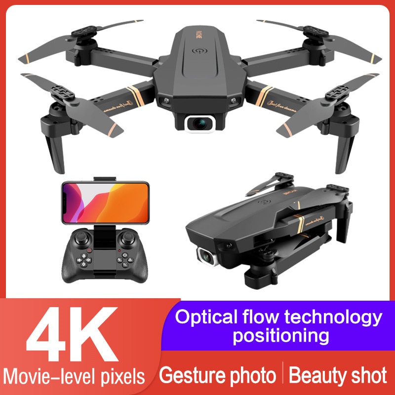 Hipac drone med kamera 4k hd wifi fpv foldbar drone 20 minutter professionel rc dron quadrocopter quadcopter droner til nybegynder