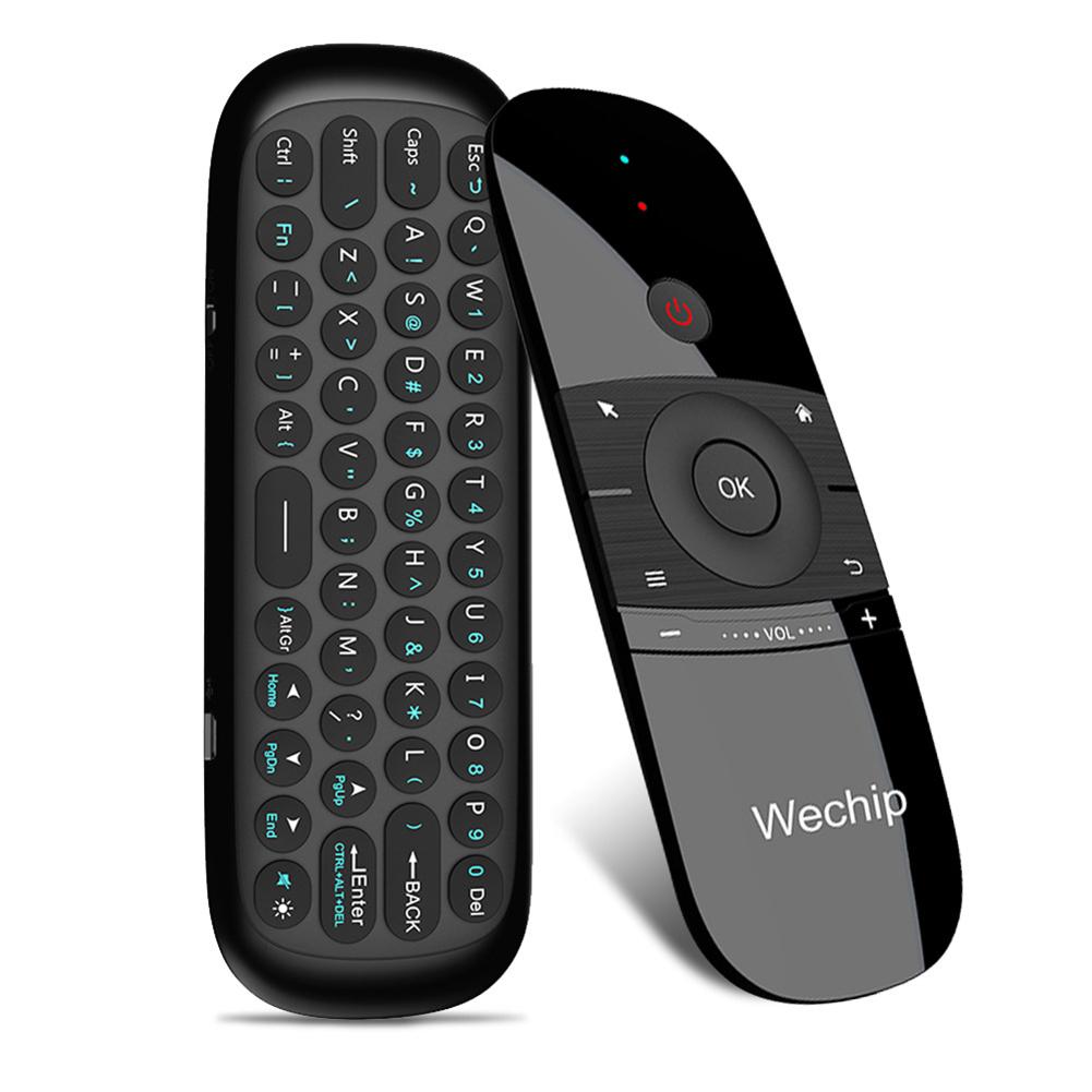 W1 Ultra-Slim 2.4G Wireless Keyboard Air Mouse Controller Voor Laptop Smart Tv Pc