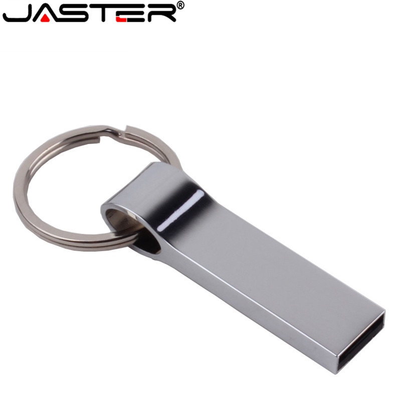 Jaster Waterdichte Usb Flash Drive Metalen Pen Drive 4Gb 8Gb 16Gb 32Gb 64Gb Pendrive Usb stick Flash Drive Met Sleutelhanger