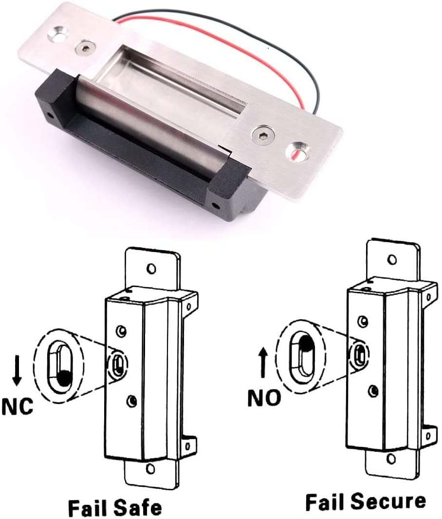 Stainless Steel Fail Safe Fail Secure Electric Strike Lock For Door Access Control System 800kg Holding Force