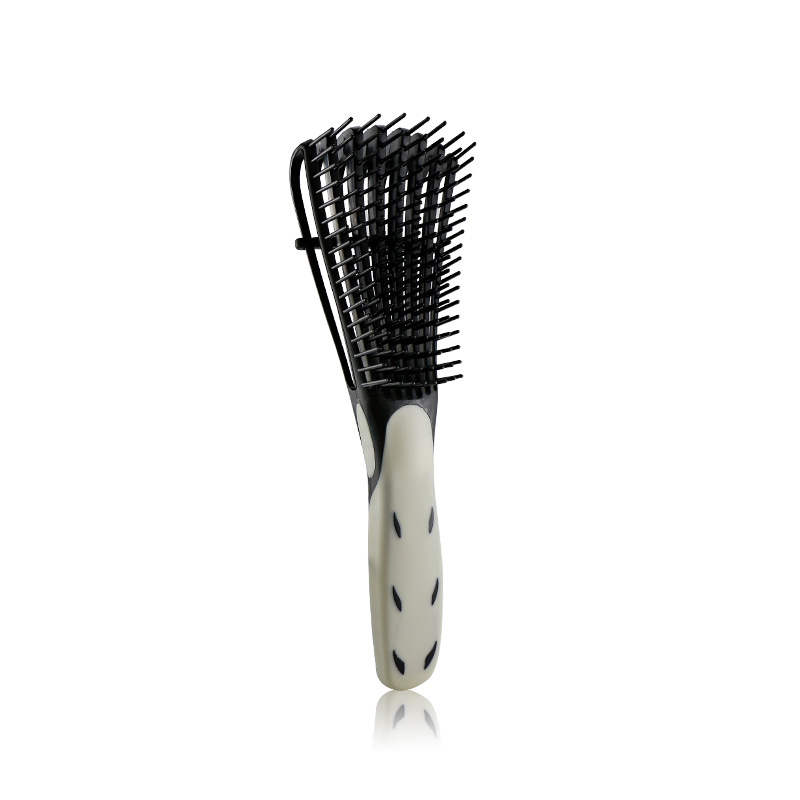 Peine de pulpo para peluquería, cepillo desenredante para cabello rizado, masaje doméstico para mujeres, peine no anudado: Stely  A White