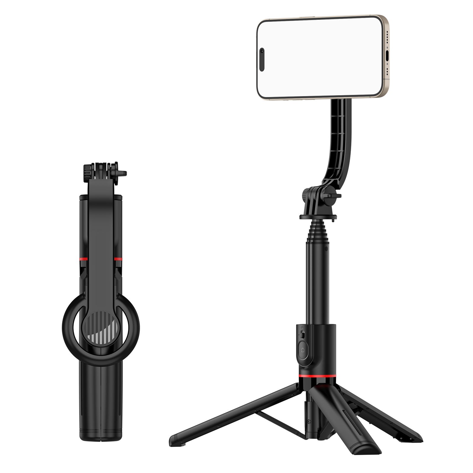 Magnetische Selfie Stick Statief voor Magsafe iPhone 15 14 13 12 Serie Draadloze Bluetooth Telefoon Statief voor Reizen Livestream