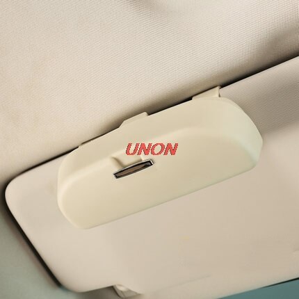 auto bilbriller klipp billettkortklemme abs bilbrillevesker bil solskjerm solbrilleholder tilbehør: B geide 1pc