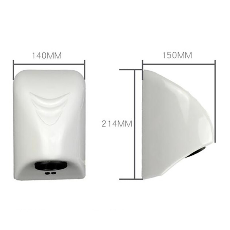 Hotel automatisk håndtørrer sensor husholdning højhastigheds håndtørreapparat badeværelse luft elvarmer vind eu stik