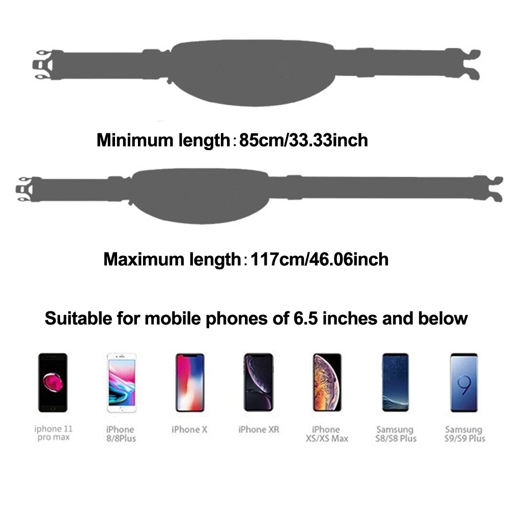 Waterproof Running Waist Bag Chest Pack Outdoor Sports Crossbody Bag Casual Travel Male Bum Belt Bag